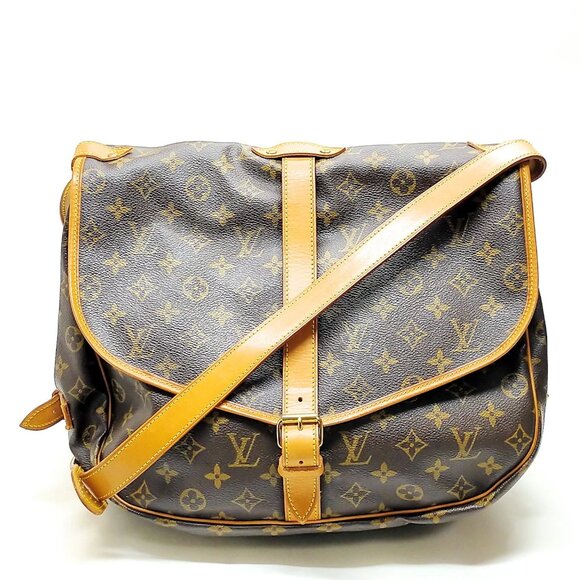 Louis Vuitton LV Crossbody bag Saumur 35 Brown Monogram 855-042525 - Picture 1 of 13
